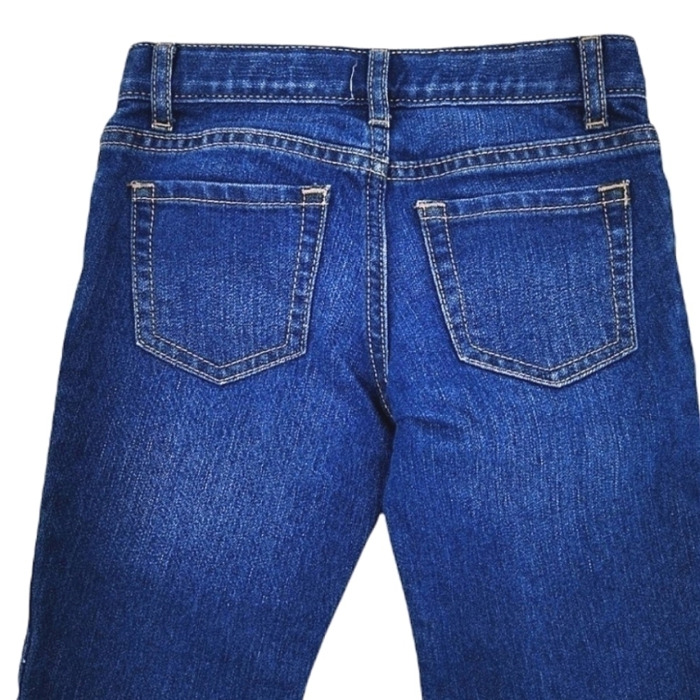 Place Bootcut Girl 4 Blue Jeans Button Zipper Closure Five Pocket Design